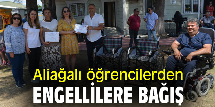 Aliağa Cumhuriyet İlkokulu öğrencileri Derneğimize Saldalye Bağışladı